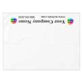 Trade Show Tablecloth Custom Logo Business Tafelkleed (Voorkant (Horizontaal))