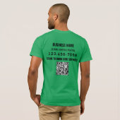 Trade Show Welkom Business Logo QR-code T-shirt (Achterkant volledig)
