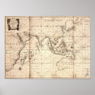 Trade Zone "Dutch East India Company" (VOC) Poster