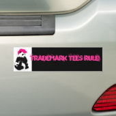 TRADEMARK T - SHIRTS RULE!!! Bumpersticker (Op auto)