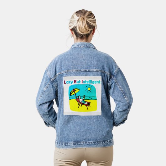 TRADEMARKED LAZY BUT INTELLIGENT APPAREL DENIM JACKET (Model)