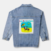 TRADEMARKED LAZY BUT INTELLIGENT APPAREL DENIM JACKET (Achterkant)