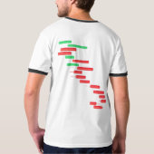 Trader Mindset | Candlestick Chart T-shirt (Achterkant volledig)