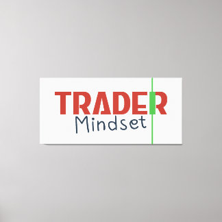 Trader Mindset – Discipline Focus & Trading Psycho Canvas Afdruk