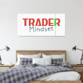 Trader Mindset – Discipline Focus & Trading Psycho Canvas Afdruk (Insitu (Slaapkamer))