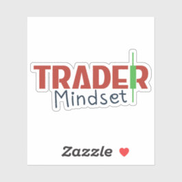 Trader Mindset – Discipline Focus & Trading Psycho Sticker