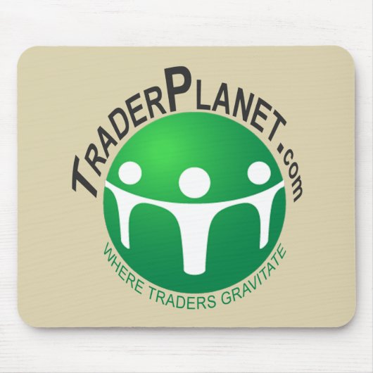 TraderPlanet.com mousepad met "warped" logo Muismat (Voorkant)