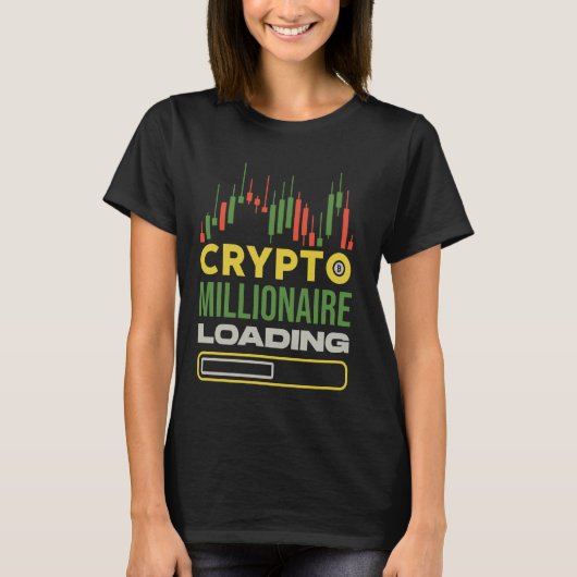 Traders Grappig Crypto Millionaire Loading - Dagta T-shirt (Voorkant)