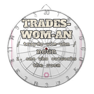 Trades-Wom-An — Cible de fléchettes