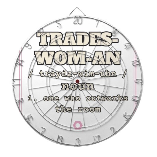 Trades-Wom-An — Cible de fléchettes (Devant)