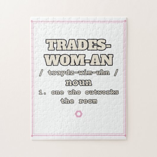Trades-Wom-An — Puzzle (Vertical)