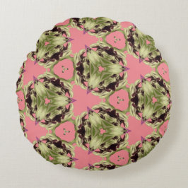 Tradescantia Kaleidoscope Rond Kussen