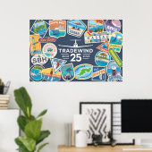 Tradewind 25th Anniversary Horizontale Poster (Thuiskantoor)