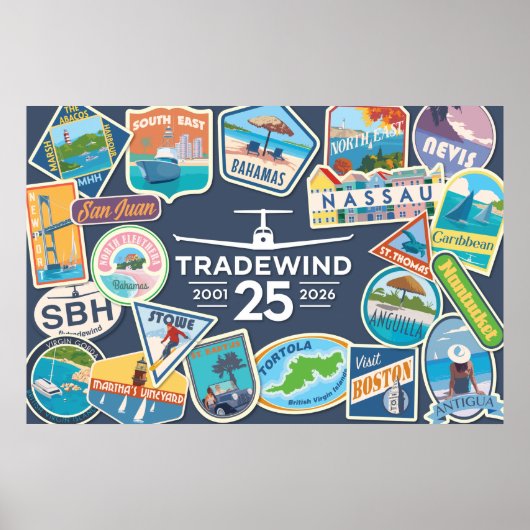 Tradewind 25th Anniversary Horizontale Poster (Voorkant)