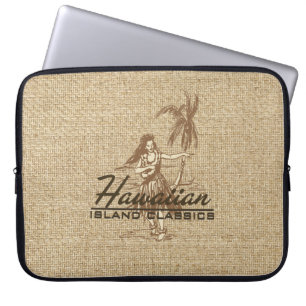 Tradewinds Hawaiian Hula Girl Neopree Wetsuit Laptop Sleeve