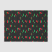 Trading Chart Pattern Streetwear Red Green Candle Tissuepapier (Voorkant)