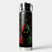 Trading Chart Pattern Streetwear Red Green Candle Waterfles (Achterkant)