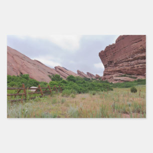 Trading Post Trail Rock Landmarks Rechthoekige Sticker