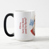 Traditie Klassiek Sinterklaas Illustratie Script Magische Mok (Links)