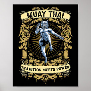 Traditie ontmoet kracht - Kickboksen en Muay Thai Poster