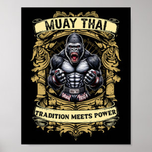 Traditie ontmoet kracht - Kickboksen en Muay Thai Poster