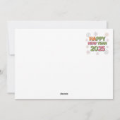 Tradition Meets Style: Happy New Year 2025 Kaarten (Achterkant)