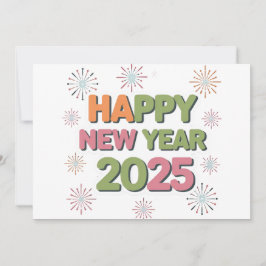 Tradition Meets Style: Happy New Year 2025 Kaarten
