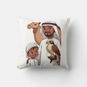 Traditional Arab Falcon Hunt Kussen (Voorkant)