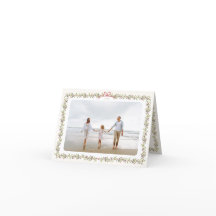 traditional bow christmas botanical folded photo