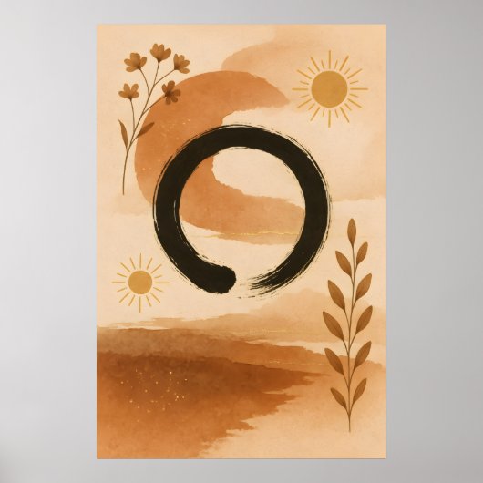 Traditional Chines Boho Art Poster (Voorkant)