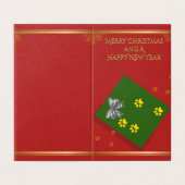 Traditional Christmas Wishes-Folded Card (Outside Unfolded)