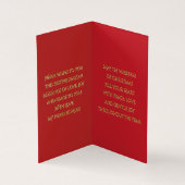Traditional Christmas Wishes-Folded Card (Inside)