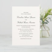 Traditional Classic Simplistic Wedding Invitation (Debout devant)
