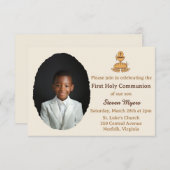 Traditional First Holy Communion Photo Kaart (Voorkant / Achterkant)