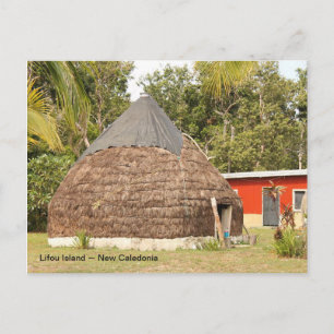 Traditional Hut, Lifou Island, Nieuw-Caledonië Briefkaart