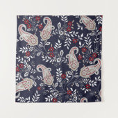 traditional Indian paisley pattern Wandkleed (Voorkant)