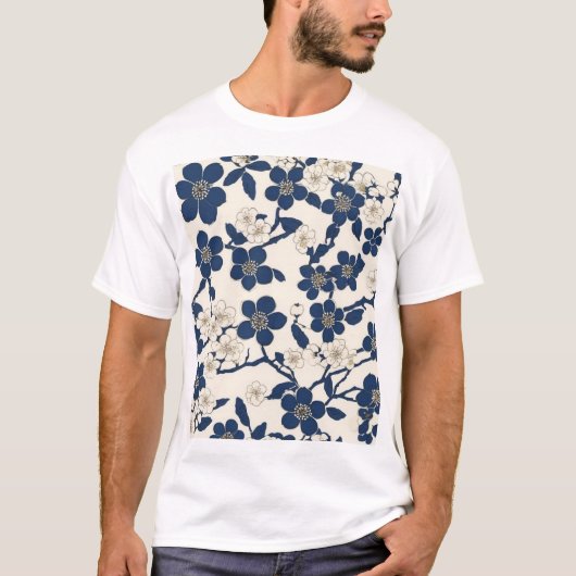 Traditional Japanese Pattern Design Modern Home De T-shirt (Voorkant)