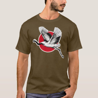 Traditional Japanese red crowned crane 1 T-shirt