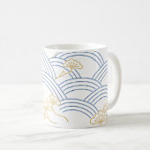 Traditional Japanese Wave Pine Mug (Devant droit)