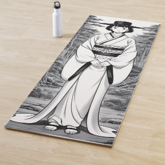 traditional kimono girl woman hat manga yogamat