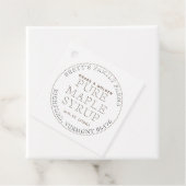 Traditional Maple Syrup Label Label (wit) (In situ)