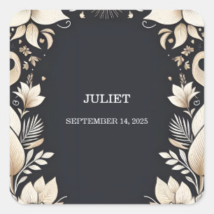 Traditional Marriage Vow Vernieuwing Vrijgezellenf Vierkante Sticker