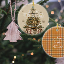 Traditional Merry Christmas Antiek Gold Custom