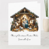 Traditional Nativity To Pastor From Congregation Kaart (Voorkant)