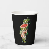 Traditional Palestine elements in palestine map Papieren Bekers (Achterkant)