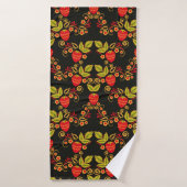 Traditional Russian seamless pattern with berries  (Serviette de bain)