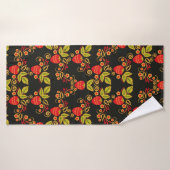 Traditional Russian seamless pattern with berries  (Serviette de bain)