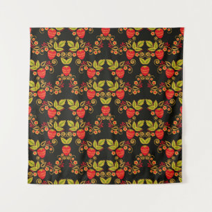 Traditional Russian seamless pattern with berries  Wandkleed