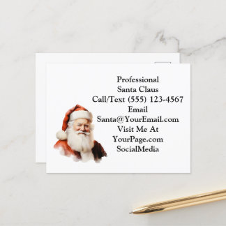 Traditional Santa Claus Business PostCard Briefkaart