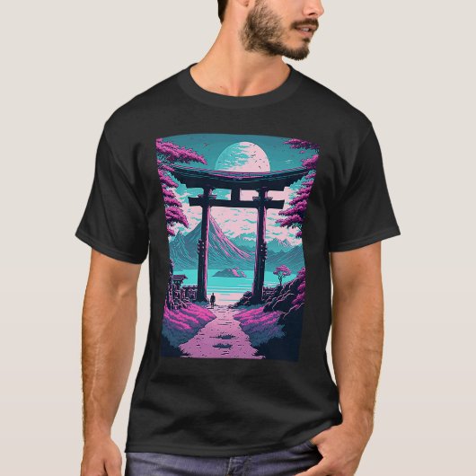 Traditional Shrine Japan T-shirt (Voorkant)